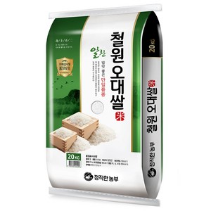 정직한농부 2024년산 햅쌀 철원오대쌀 백미, 20kg, 1개