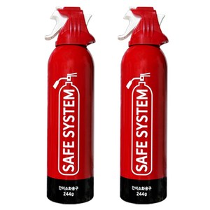세이프시스템 차량용소화기, 220ml, 레드, 2개
