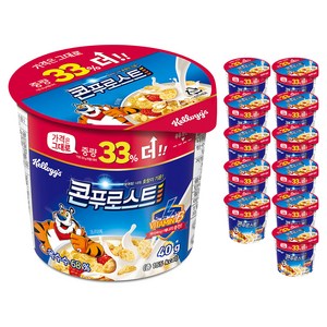 콘푸로스트 컵 시리얼, 40g, 12개