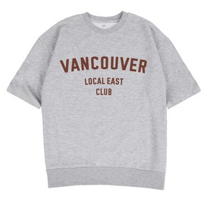 에어플레인 벤쿠버 이스트 클럽 오버핏 반팔 맨투맨