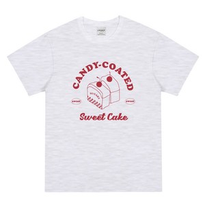 제니 여아용 오버핏 스위트케이크 반팔 티셔츠 JN2033T