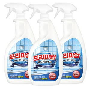 생활공식 프리미엄 욕실청소세제, 3개, 600ml