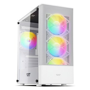 darkFlash 강화유리 PC 케이스 DK200 RGB ADVANCED, DK200 RGB ADVANCED(화이트)