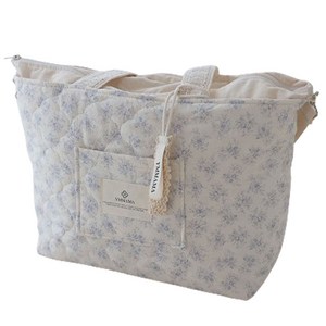 와이엠마마 누빔 기저귀가방 빅윰백, 릴리블루