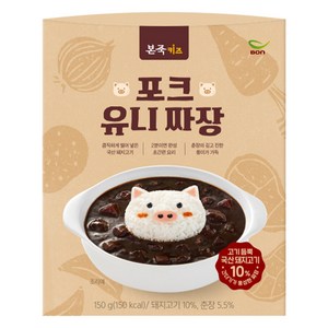 본죽 키즈 포크 유니 짜장, 150g, 1개