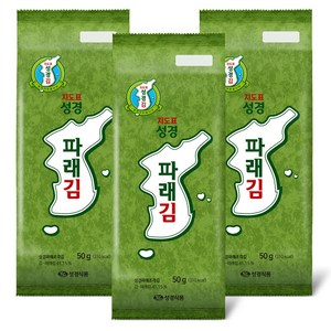 지도표성경 파래김, 50g, 3개