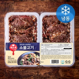 셰프쿡 맛있게 나눠먹는 소불고기 (냉동), 800g, 1개