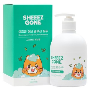 쉬즈곤 허브 솔루션 애견샴푸 약용샴푸, 500ml, 1개