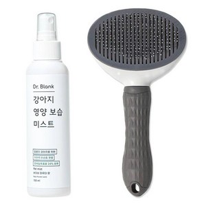 닥터블랭크 강아지 영양보습 미스트 베이비파우더향 150ml + 원터치 브러쉬 랜덤발송 세트, 1세트