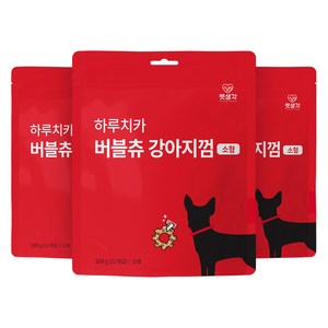 펫생각 강아지 하루치카 버블츄 강아지껌 소형 21p, 치아관리, 168g, 3개