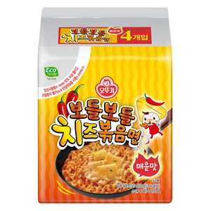 오뚜기 보들보들 치즈볶음면 매운맛 4p 130g, 1개