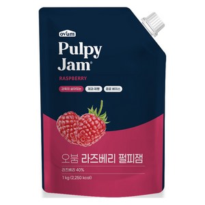 오붐 라즈베리 펄피잼, 1kg, 1개