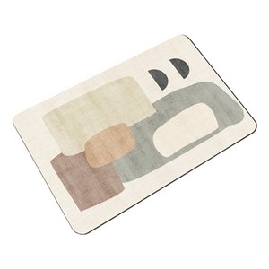 블럭마트 논슬립 규조토 발매트, type9, 1개