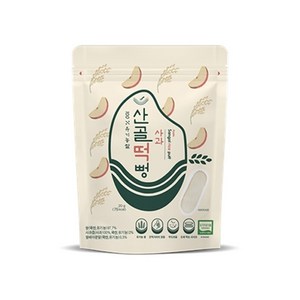 에코맘의산골이유식 산골떡뻥, 사과맛, 20g, 1개