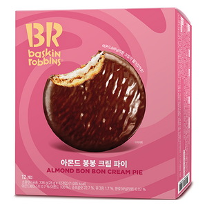 배스킨라빈스 아몬드 봉봉 크림 파이, 336g, 1개