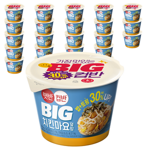 햇반 컵반 BIG 치킨마요 덮밥, 313g, 24개