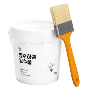 깔끔대장 방수하젤 방수풀 투명색 + 브러쉬, 1세트