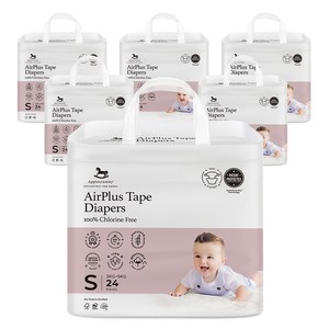 애플크럼비 유아용 프리미엄 기저귀 뉴 오리지널 테이프형 남녀공용 3~5kg, 소형(S), 144매