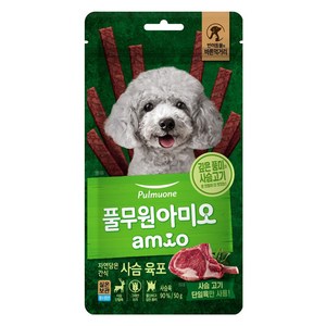 풀무원아미오 강아지 자연담은 육포, 사슴, 50g, 1개