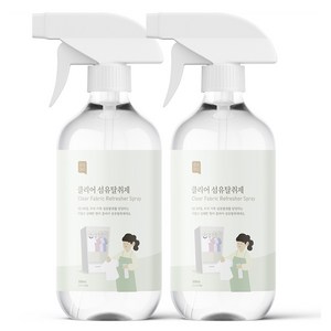 쉼표365 클리어 대용량 섬유탈취제 시그니처솝, 500ml, 2개