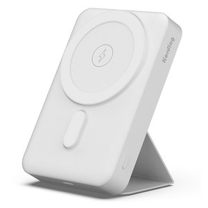 코딩 맥파워 3in1 아이폰 애플워치 맥세이프 무선 보조배터리 10000mAh C타입, KMPB10, 화이트