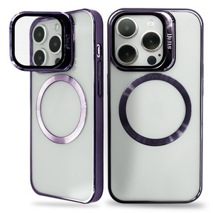 심플리로어 카메라 풀커버 거치대 맥세이프 크롬 휴대폰 케이스