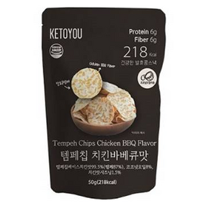 키토유 템페칩 치킨바베큐맛, 1개, 50g