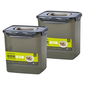 락앤락 김치통 카키 HPL828HS2, 5L, 2개