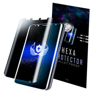 헥사 프로텍터 강화유리막코팅 PET 우레탄 곡면 풀커버 고투명 액정보호필름 3매, 1세트