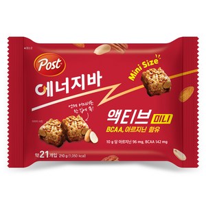 포스트 에너지바 액티브 미니, 210g, 1개