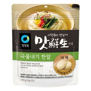 맛선생 청정원 야채국물내기한알 25개입, 100g, 1개