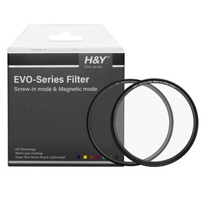 HNY HD Evo 1/2 블랙미스트 마그네틱필터 82mm, 1세트