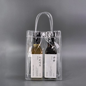 미르 PVC 투명 비닐 쇼핑백 생수 1호, 1개입, 10개