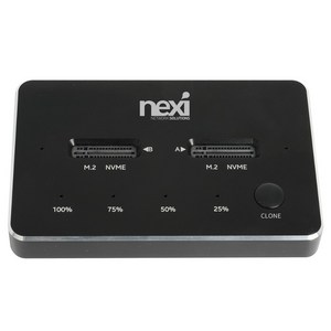 넥시 NVMe 듀얼 도킹스테이션 2베이 SSD NX1215, 1개