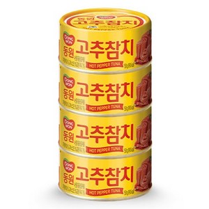 동원참치 고추 참치, 150g, 4개
