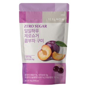 일일하우 제로슈거 콤부차 구미, 40g, 10개