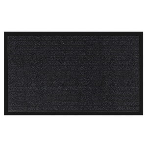 아이끌레 프리미엄 논슬립 웰컴 현관 발매트, 블랙, 1개