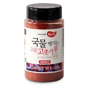 햇님마을 국물 땡기는 고운 고춧가루 보통매운맛, 200g, 1개