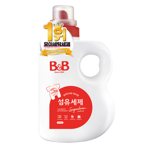 비앤비 비자극 유아 섬유 세제 시그니처 알러젠프리향 용기형, 1개, 1.5L