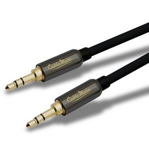 케이블메이트 스테레오 AUX 3.5 OFC 골드 MM 케이블 3m, 혼합색상, CM3555