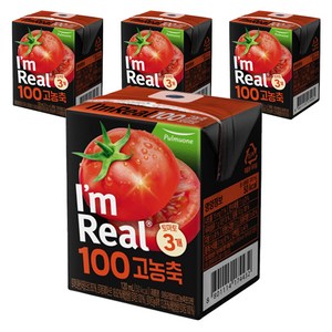 아임리얼 풀무원 100 고농축 토마토, 4개, 120ml