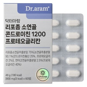 닥터아람 리포좀 소연골 콘드로이친 1200 프로테오글리칸 48g, 1개, 60정