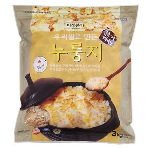 우리쌀로 만든 끓여먹는 누룽지, 1개, 3kg