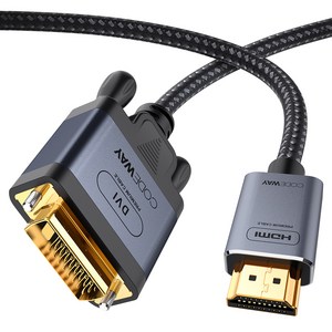 코드웨이 HDMI to DVI 4K 60Hz 케이블, 1.2m, 1개