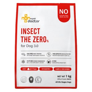 마이펫닥터 인섹트 더 제로 포 독 3.0 알러지 건식사료, 곤충, 1kg, 1개