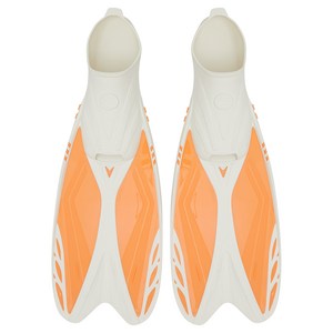 아레나 오리발 양발착용 롱핀 A5AC1AF01, ORANGE