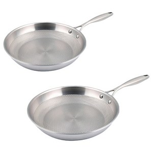 리빙글로리 인덕션 마스터스타 통5중 프라이팬 세트 2개, 1세트, 프라이팬 24cm + 26cm