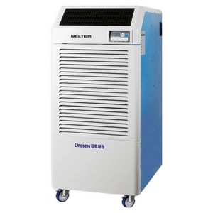 웰템 드라센 공장 창고 대용량 산업용 이동식 제습기 280L WPD-300D 고객직접설치