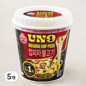 오뚜기 유엔오 컵피자 불고기 (냉동), 150g, 5개