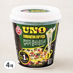 오뚜기 유엔오 컵피자 콤비네이션 (냉동), 150g, 4개